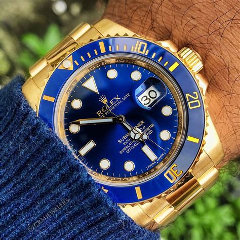 gold rolex blue face|rolex submariner blue face price.